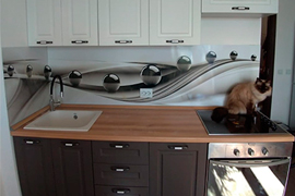 Кухня Капри в квартиру студию ЖК Солнечный город