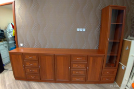 Тумба в спальню в цвете Итальянский орех