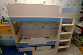 Детская двухъярусная кровать на Писарева