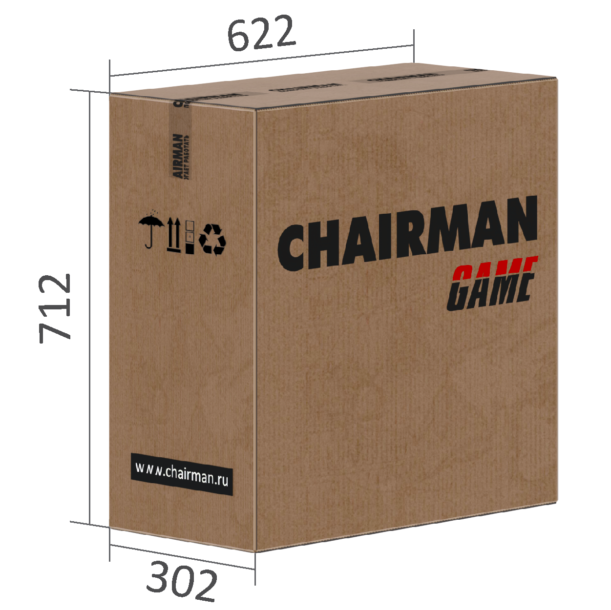Упаковка кресла Chairman Game 8