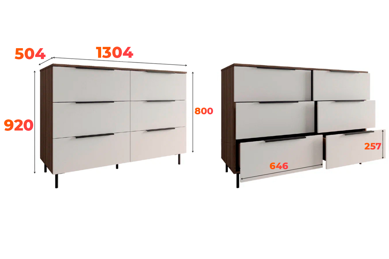 Схема комода Роза 1300