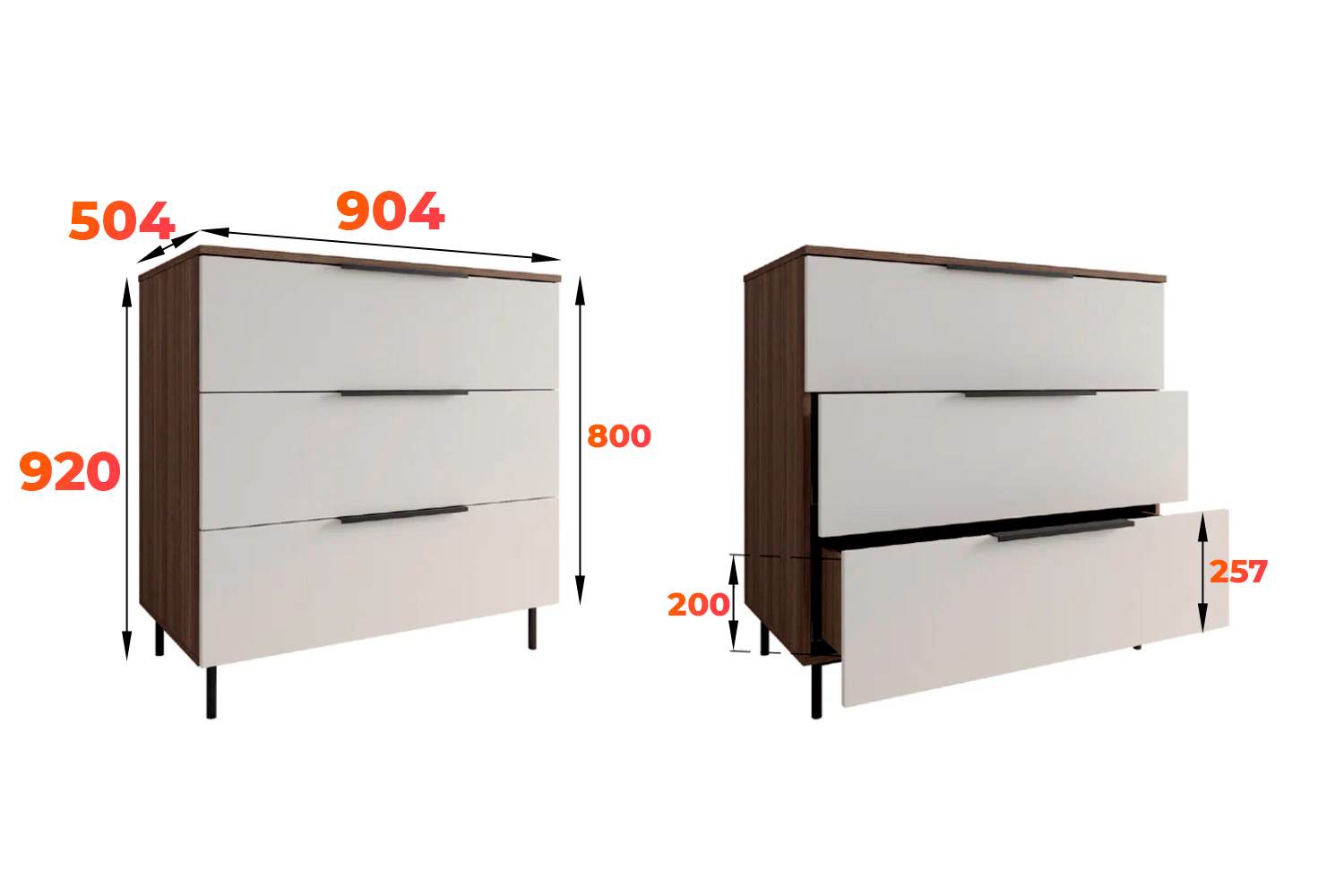 Схема комода Роза 900