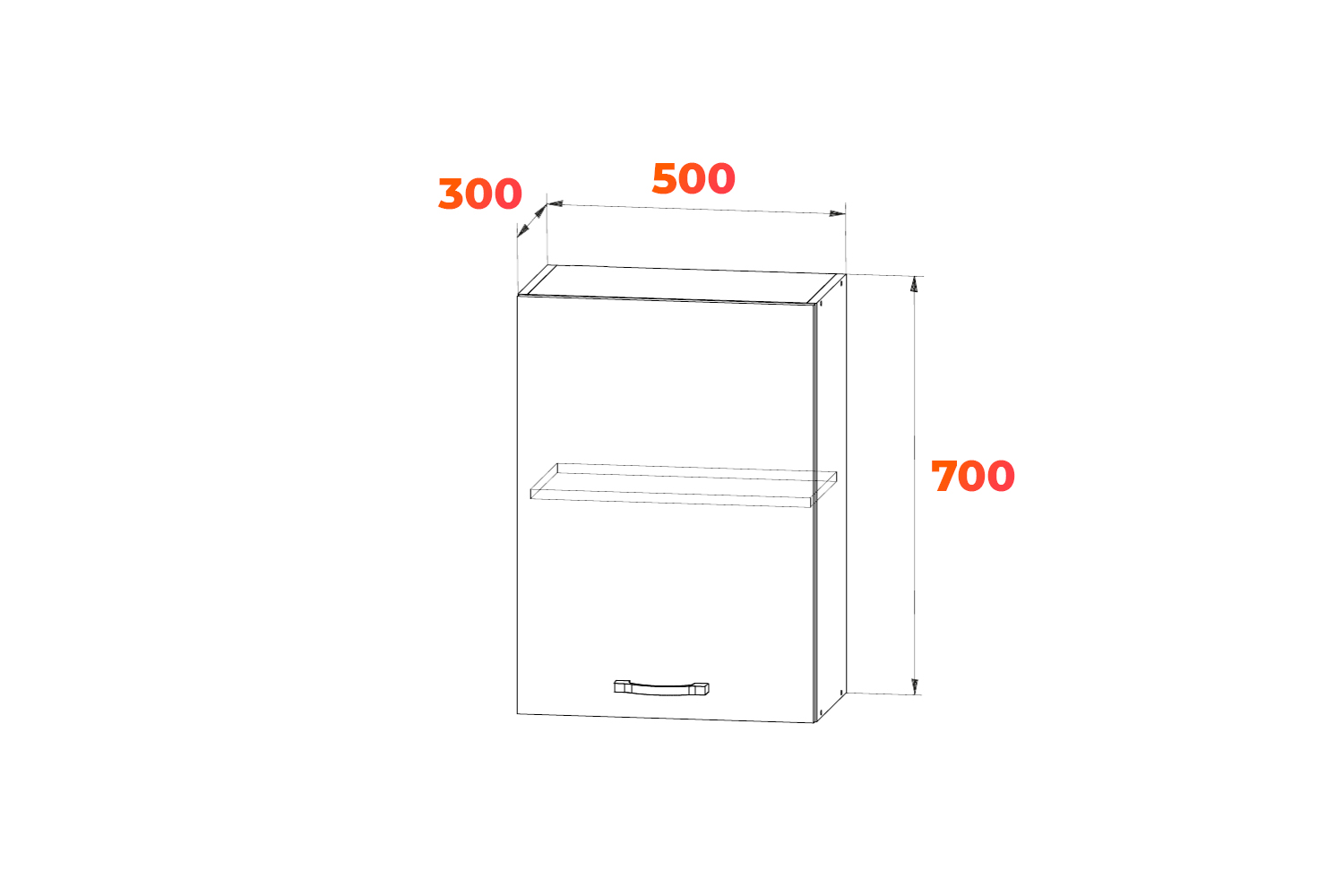 Схема П 500 с размерами