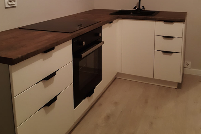 Угловая кухня в ЖК Элона