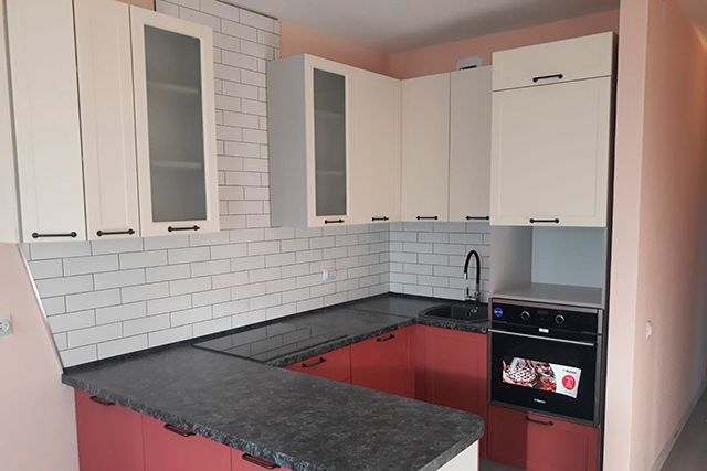 Кухня Квадро в Парголово на ул. Шишкина