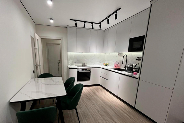 Кухня-гостиная в ЖК Северная долина на Заречной 48к2