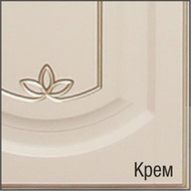 Фасад МДФ эмаль для кухни Бергамо в бежевом цвете (Крем)