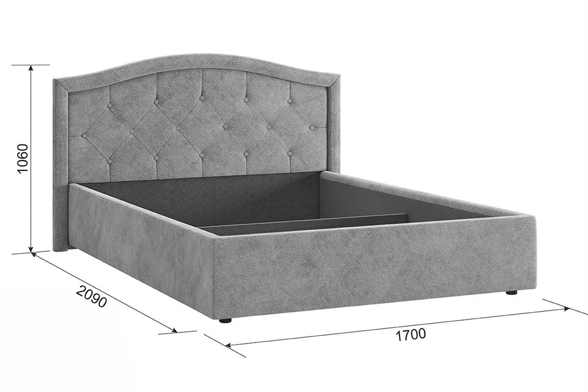 Схема кровати Верона со спальным местом 1400х2000 мм
