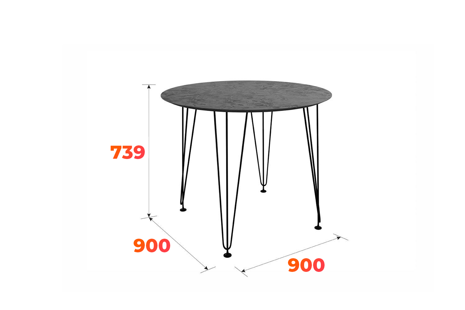 Схема стола Антей 2 с размерами