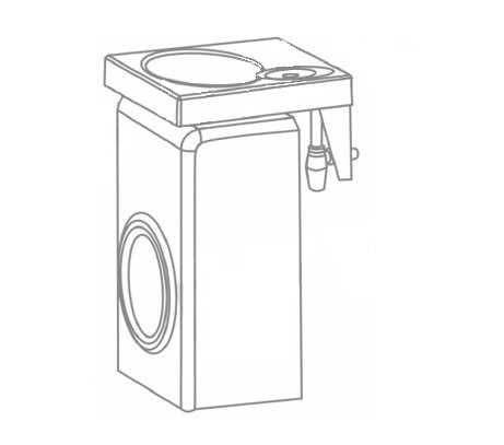 Схема мойки Мейси В05 над стиральной машиной