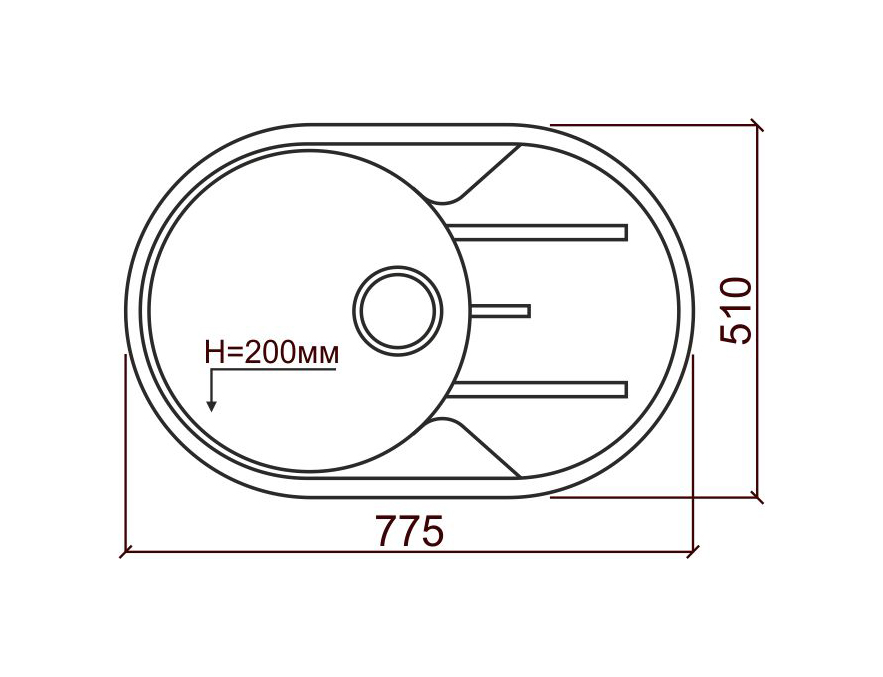 Схема каменной мойки Tolero R116