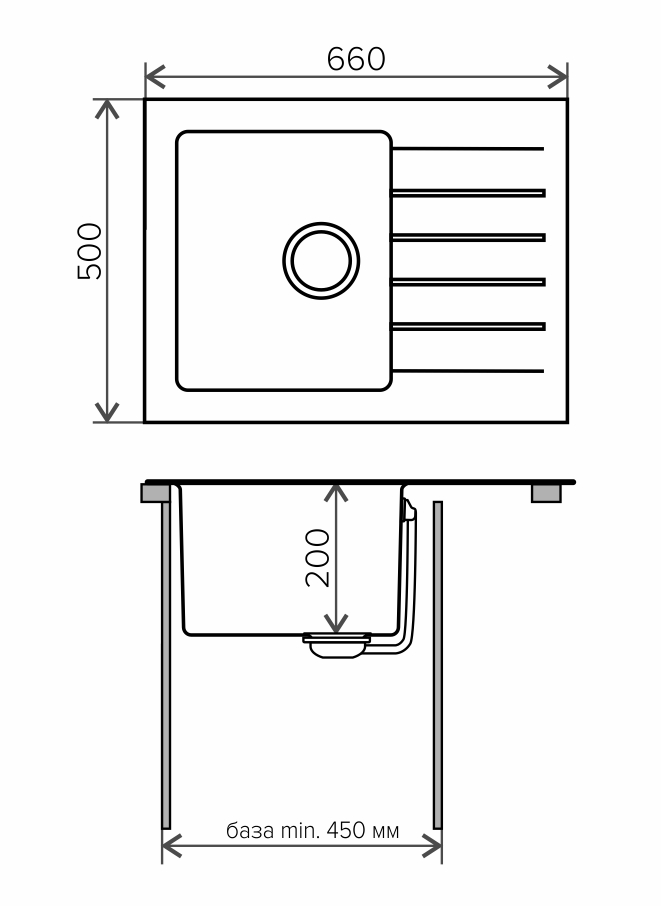 Схема комбинированной мойки Tolero Twist TTS660