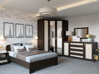 Фото Вариант комплектации спальни Гарун-К №1. Наборы для спальни.