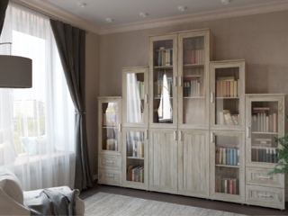 Фото Вариант комплектации Рабочий кабинет/библиотека Гарун-К №2. Домашние кабинеты.