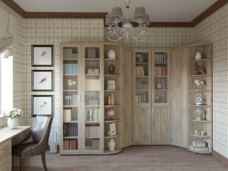 Фото Вариант комплектации Рабочий кабинет/библиотека Гарун-К №6. Домашние кабинеты.