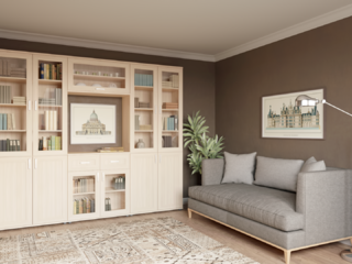 Фото Вариант комплектации Рабочий кабинет/библиотека Гарун-К №3. Домашние кабинеты.