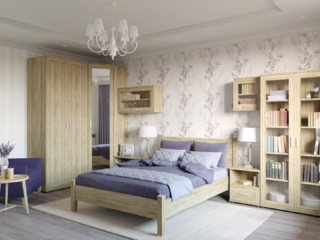 Фото Вариант комплектации спальни Гарун-К №2. Наборы для спальни.