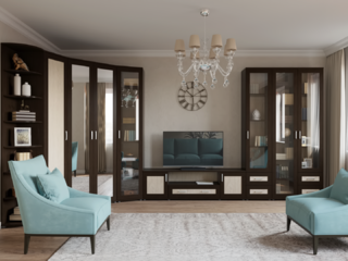 Фото Угловая стенка в гостиную К10. Наборы для гостиной.