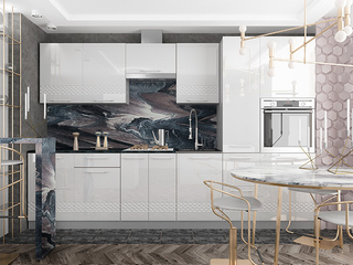 Фото Гарнитур Капля №4. Кухонные гарнитуры Капля.