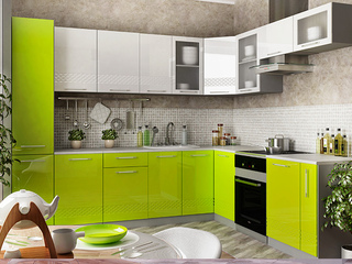 Фото Гарнитур Капля №9. Кухонные гарнитуры Капля.