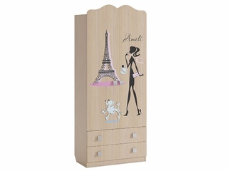 Фото Амели Шкаф комбинированный (с ящ. 2-створчатый). Модульная детская Амели.