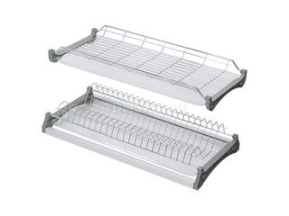 Фото Посудосушитель с каркасом 2-х уровневый (хром) в модуль 500мм.. Посудосушители.