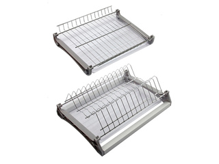 Фото Посудосушитель с каркасом 2-х уровневый (хром) в модуль 600мм.. Посудосушители.