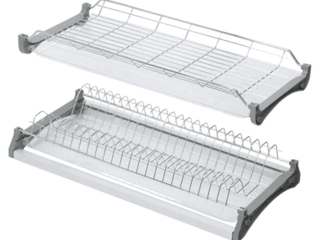 Фото Посудосушитель с каркасом 2-х уровневый (хром) в модуль 800мм.. Посудосушители.