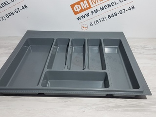 Фото Лоток для столовых приборов в секцию 600мм, СЕРЫЙ. Комплектующие.