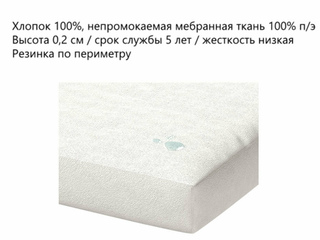 Фото Наматрасник Aqua Stop натяжная с бортами 20. Наматрасники.