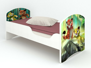 Фото Кровать CLASSIC «Лео и Тиг». Кровати с принтом.