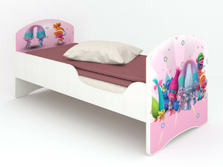 Фото Кровать CLASSIC «Тролли». Кровати с принтом.