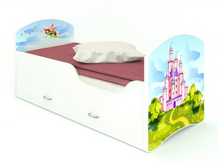 Фото Кровать с ящиками CLASSIC «Фея». Кровати с принтом.