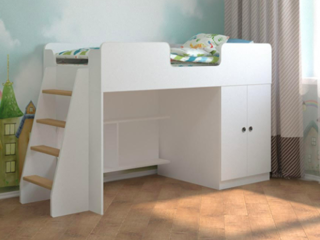 Фото Игровая кровать «Белая». Кровати-чердаки.