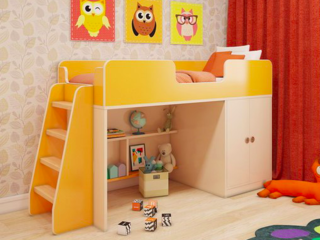 Фото Игровая кровать «Апельсин». Кровати-чердаки.