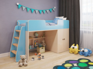 Фото Игровая кровать «Небо». Кровати-чердаки.