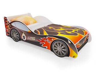 Фото Кровать машинка «Пламя». Кровати-машинки.