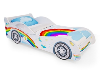 Фото Кровать машинка «Радуга». Кровати-машинки.