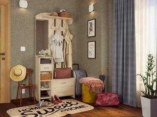 Фото прихожей Мила в цвете Дуб Сонома