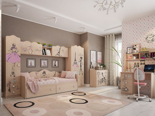 Фото Детский гарнитур Амели-1. Детские гарнитуры Амели.