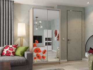 Фото Шкаф-купе Рио 4.Маки (полки справа). Шкафы-купе Рио.