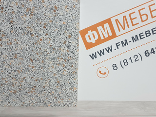 Фото Столешница в цвете «Гранитная крошка» - влагостойкая 38 мм (Декор19). Столешница 38мм - Влагостойкая.