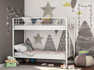 Фото Двухъярусная кровать Севилья. Двухъярусные металлические кровати.