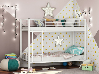 Фото Двухъярусная кровать Севилья-2. Двухъярусные металлические кровати.