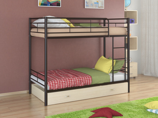 Фото Двухъярусная кровать Севилья-3Я. Двухъярусные металлические кровати.