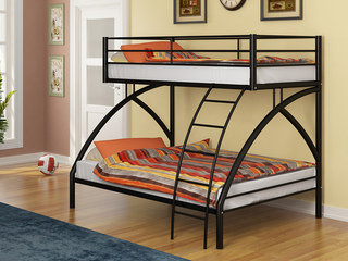Фото Двухъярусная кровать Виньола-2. Двухъярусные металлические кровати.