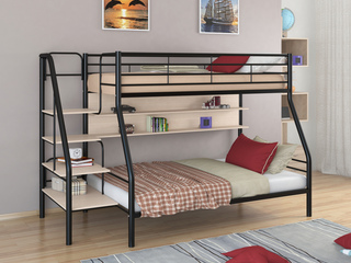 Фото Двухъярусная кровать Толедо - 1П. Двухъярусные металлические кровати.