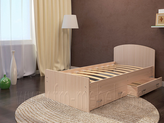 Фото Кровать односпальная Авантаж с ящиками 900*1900. Кровати Авантаж.