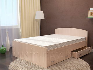 Фото Кровать двуспальная Авантаж с ящиками и матрасом 1400*2000. Кровати Авантаж.