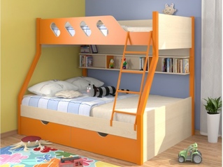 Фото Дельта-20.02 кровать двухъярусная. Кровати из детской Дельта.